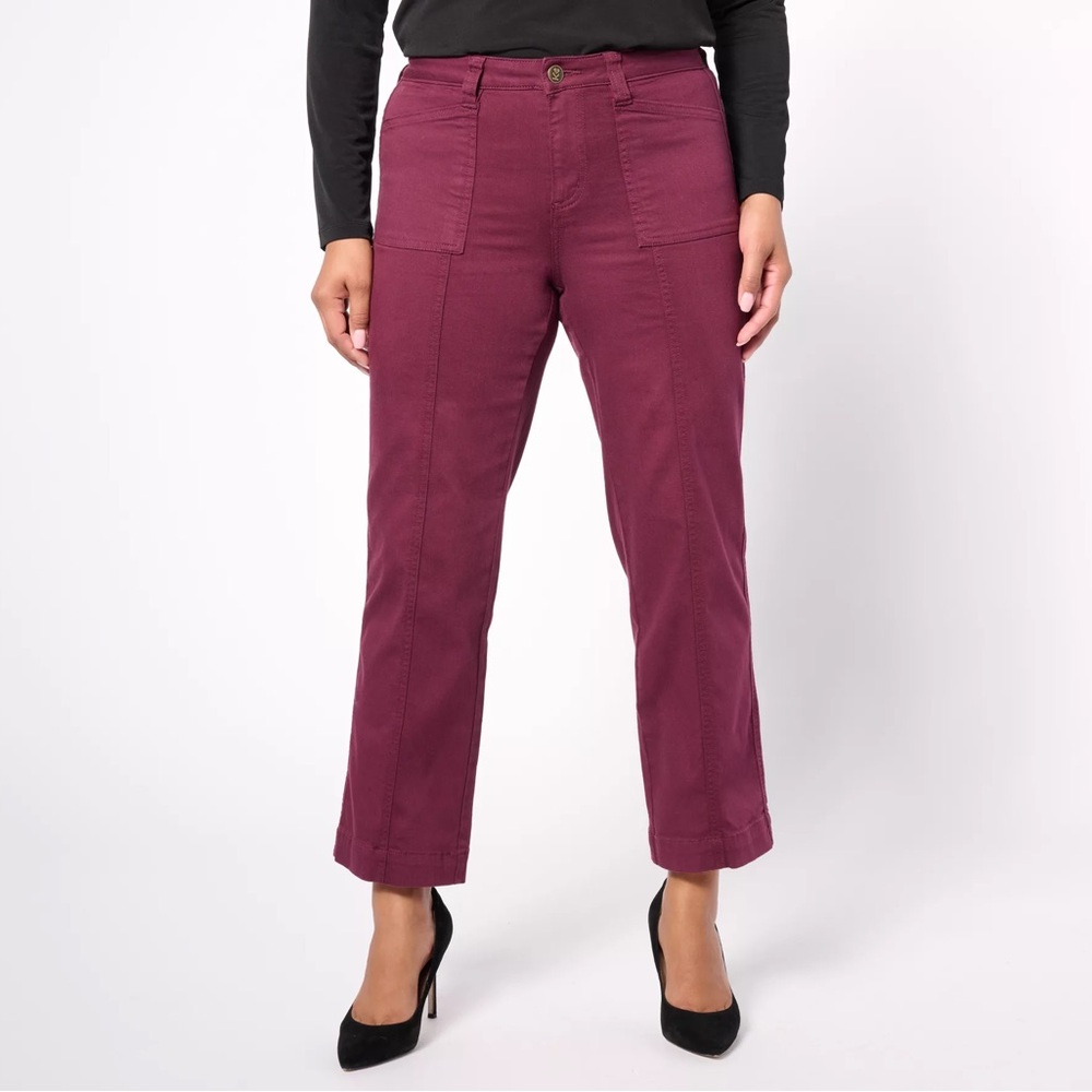 Belle by Kim Gravel Petite Triple Luxe Twill Gaucho